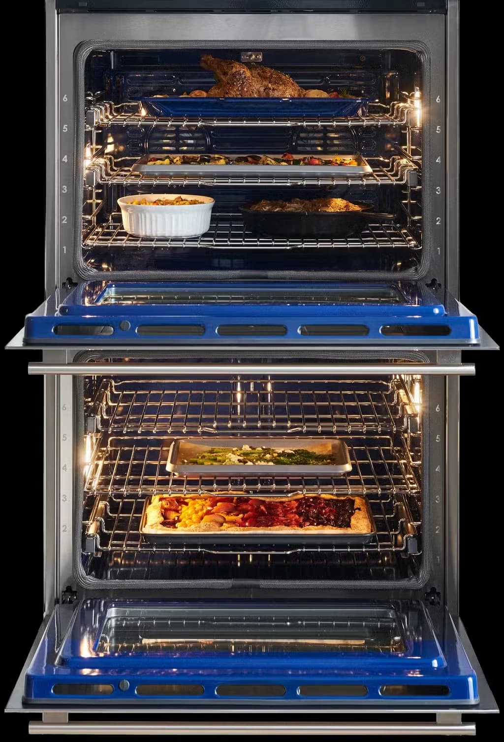 30" E Series Transitional Built-In Double Oven feature detail
