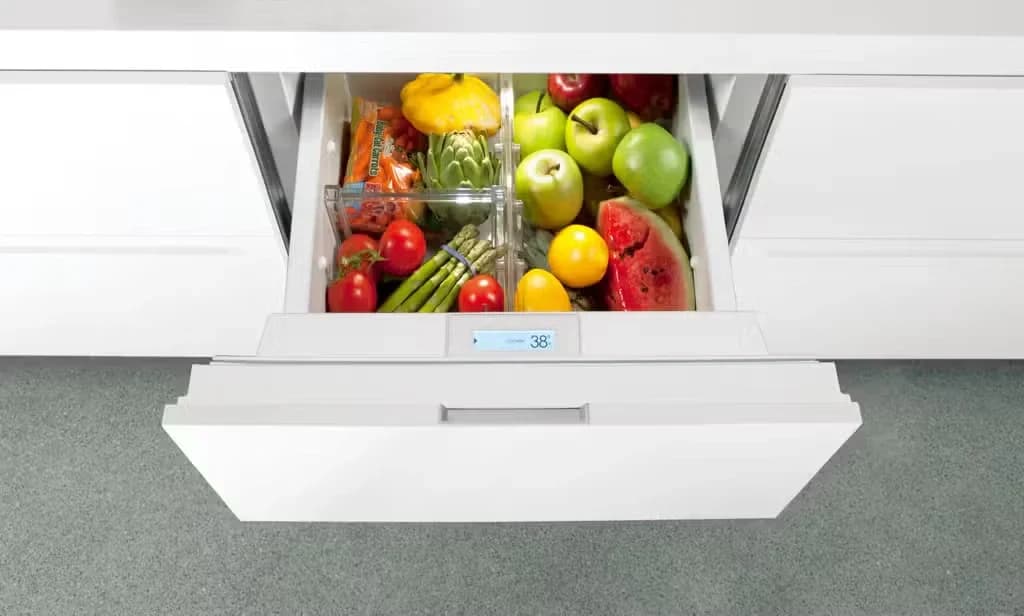 Designer Refrigerator Drawers detail
