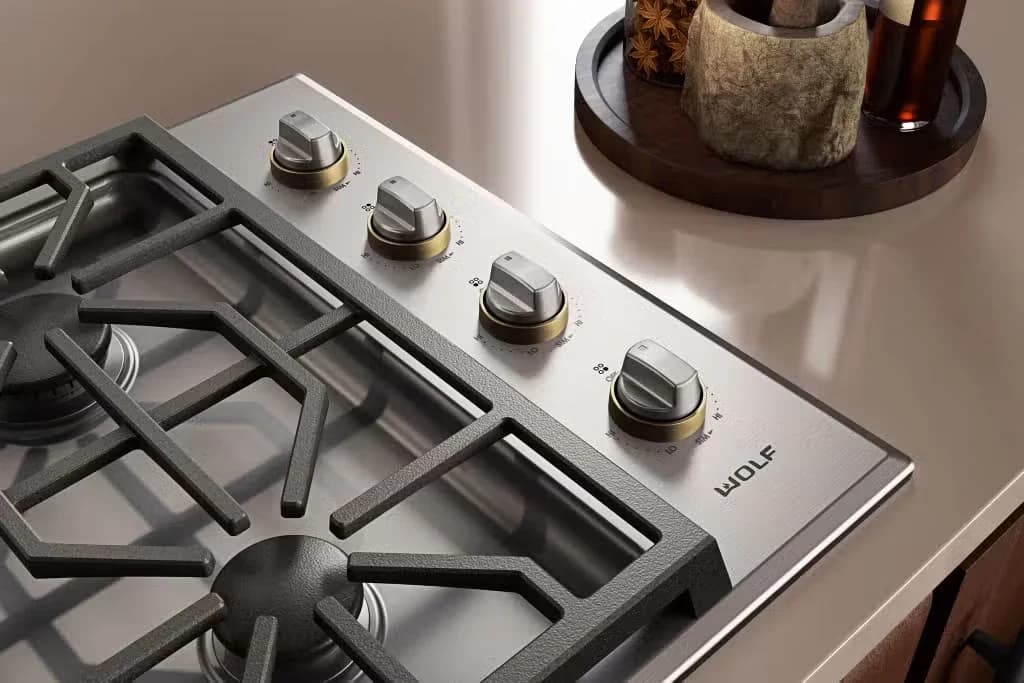 Professional Gas Cooktop detail