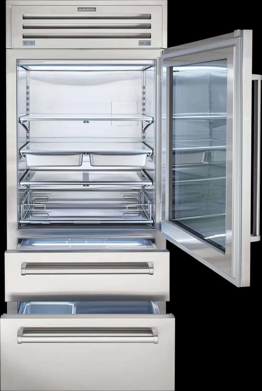 36" PRO Refrigerator/Freezer detail