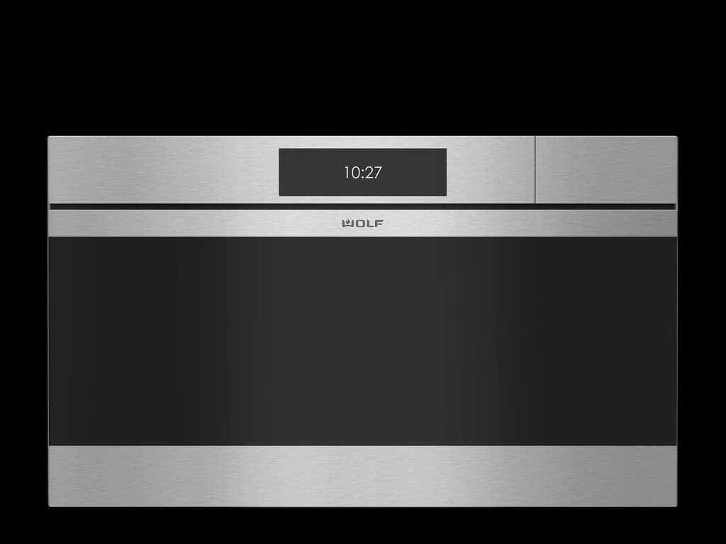 30" M Series Contemporary Stainless Steel Handleless Convection Steam Oven - Plumbed