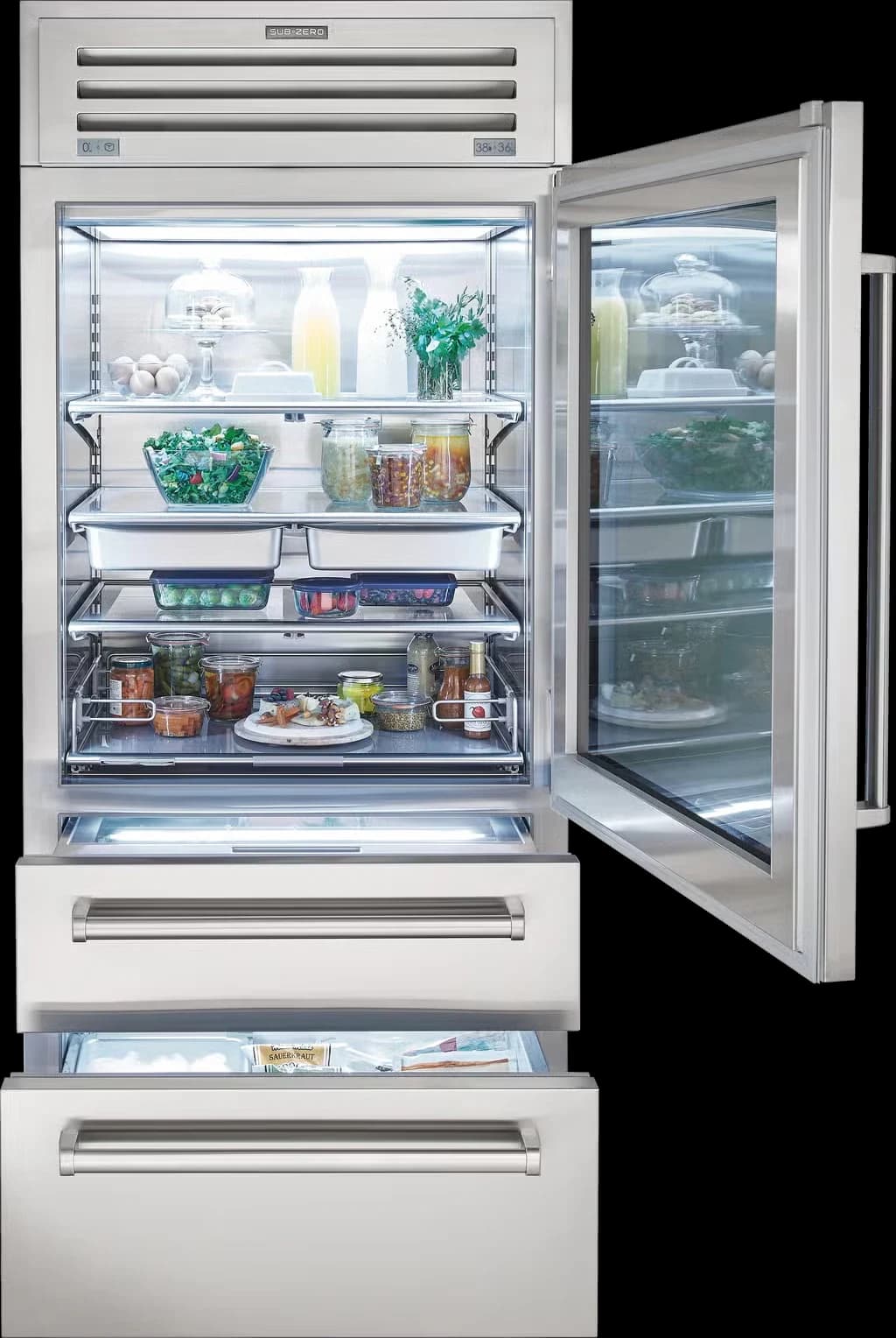 36" PRO Refrigerator/Freezer feature detail