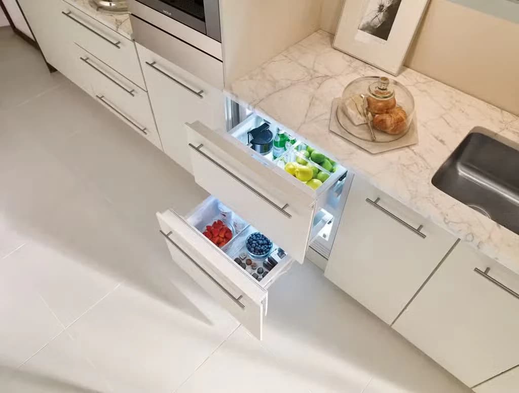 Designer Refrigerator Drawers feature detail