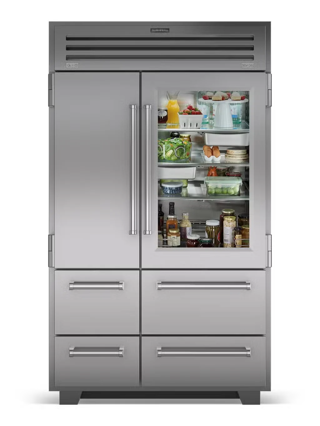 48" PRO Refrigerator/Freezer with Glass Door